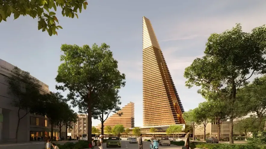 Визуализация небоскреба Iconic Complex в Gate District